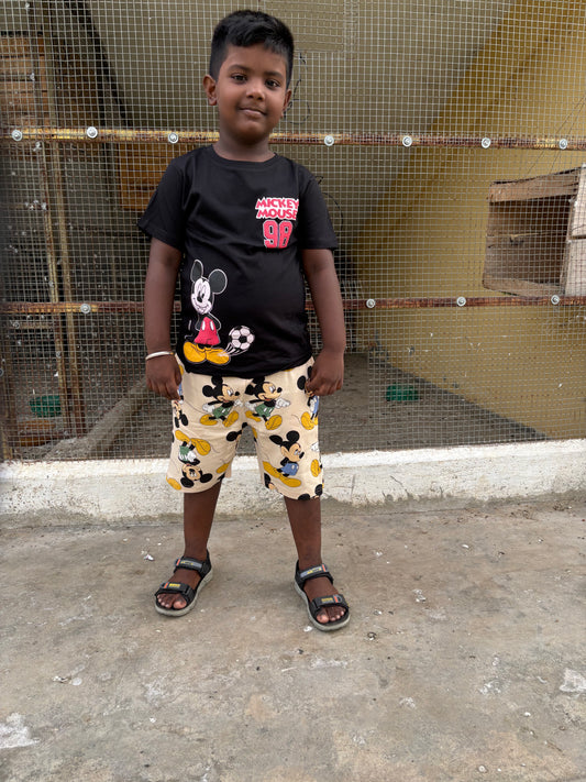 Mickey Mouse Boys Shorts Set