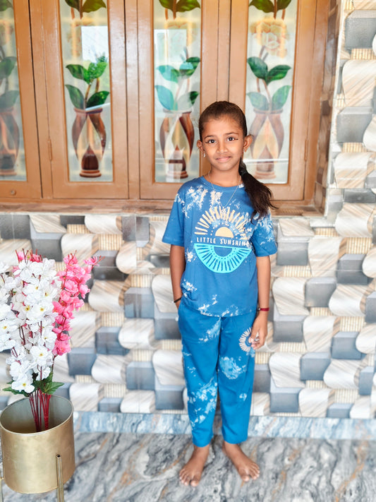Blue Die And Tye Co Ord Set