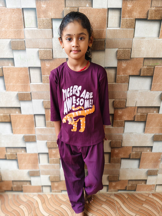 Maroon Doria Full Sleeve Set