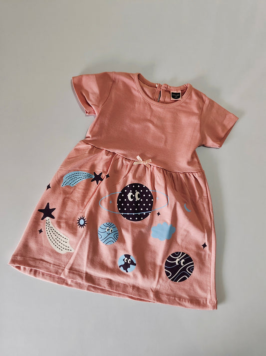 Pink Space Rim Zim Frock