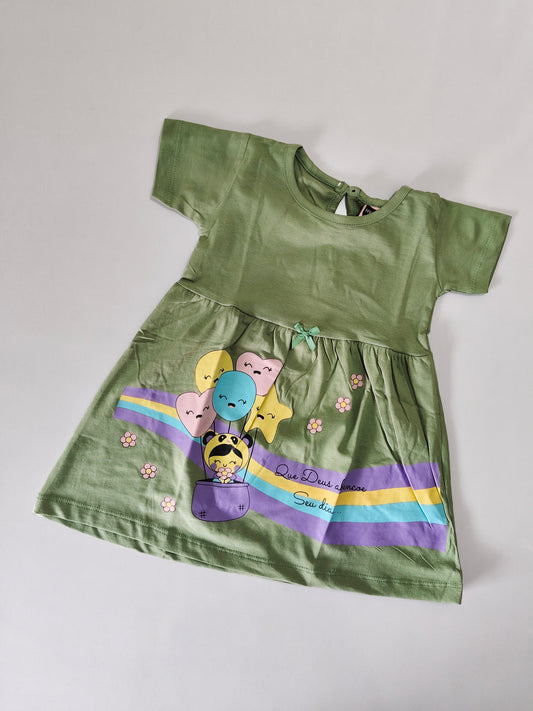 Light Green Rim Zim Frock
