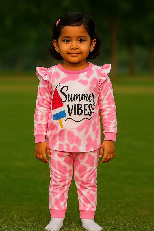 Pink summer full sleeve set