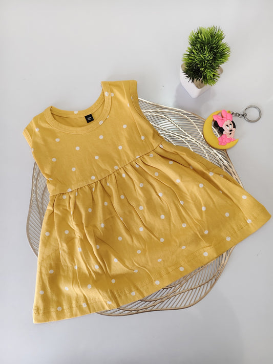 Yellow Butta Baby Frock
