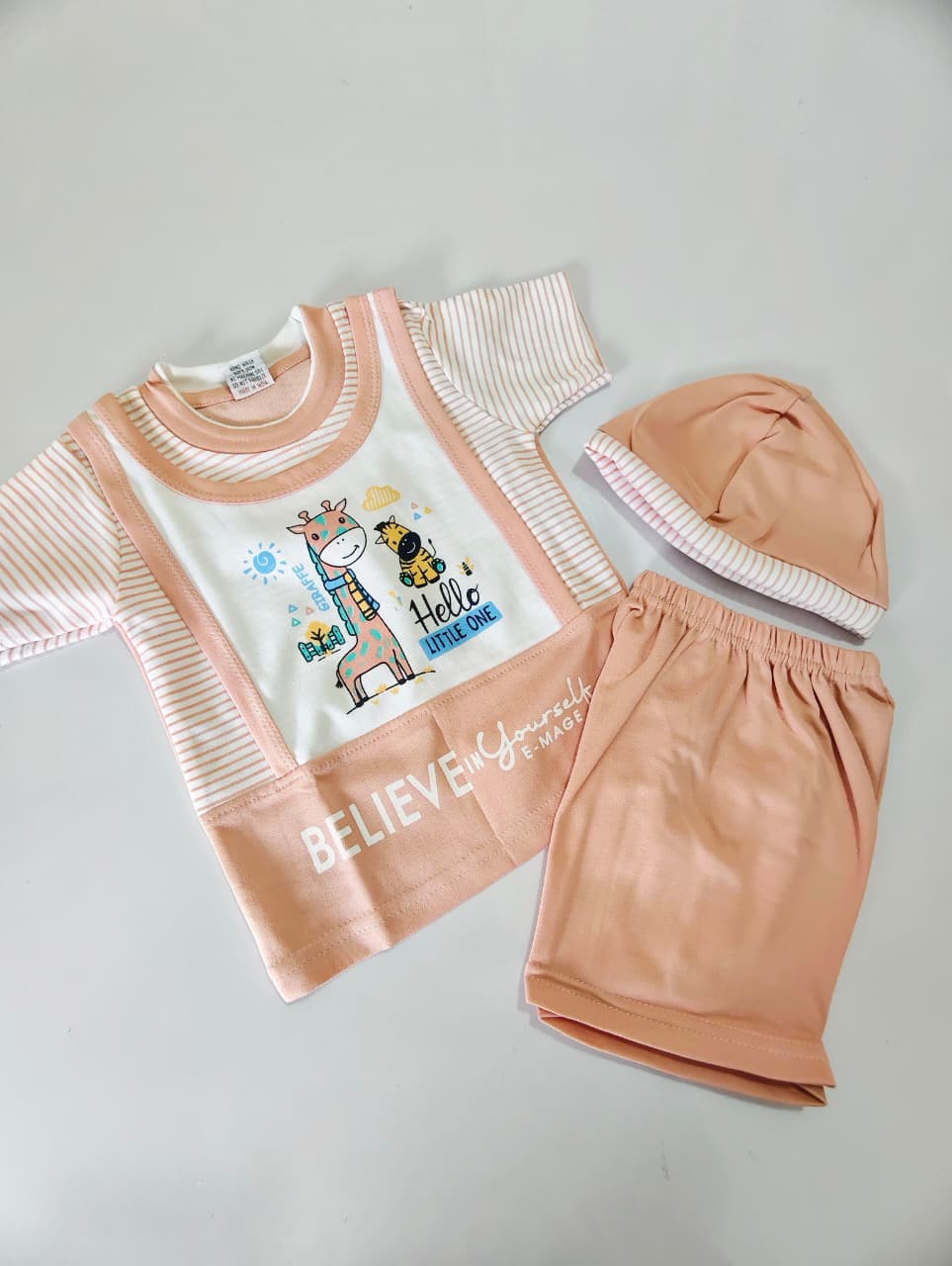 Baby Shorts Set With Cap
