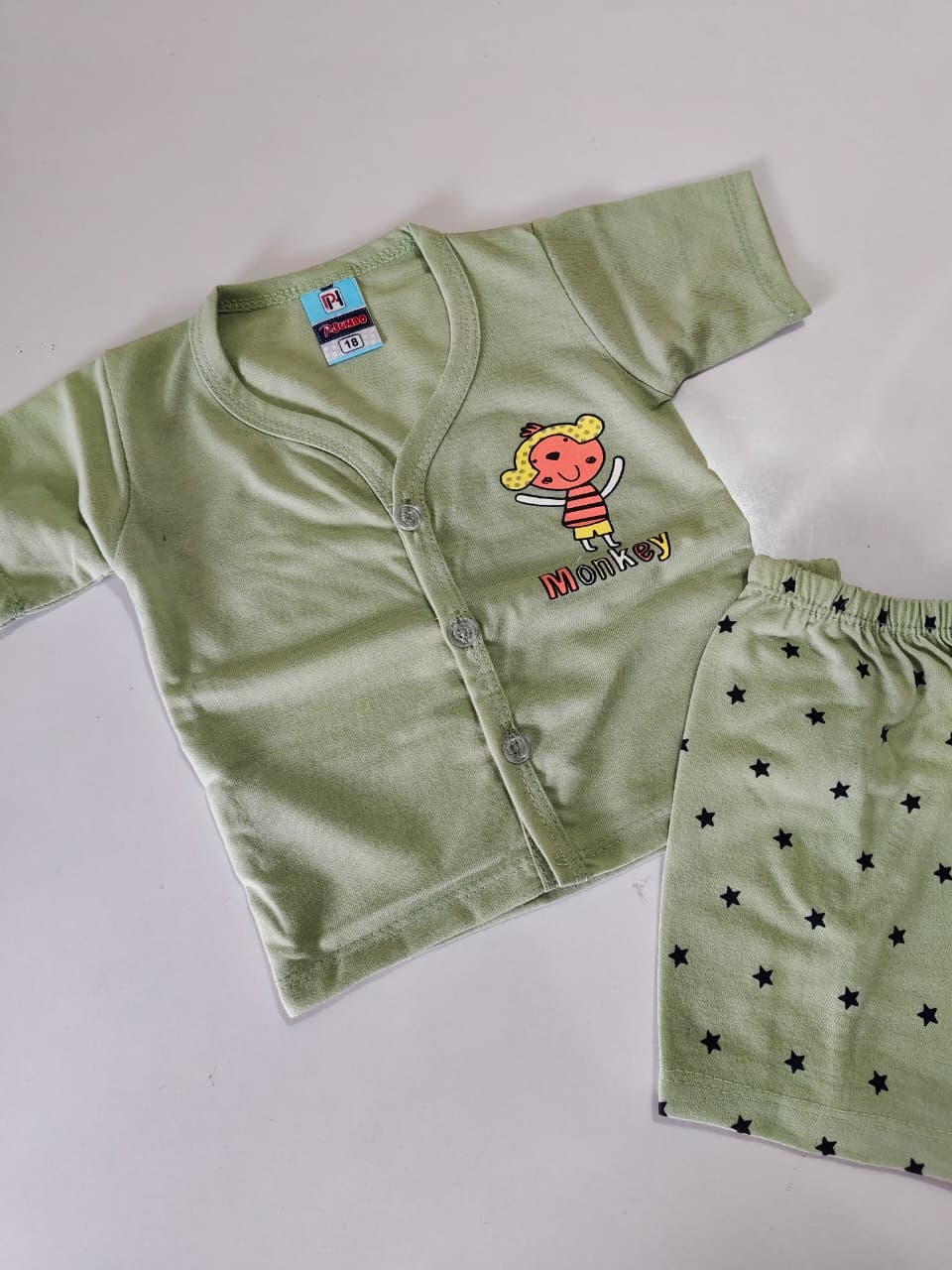 Baby Boy Shorts Set Open Button