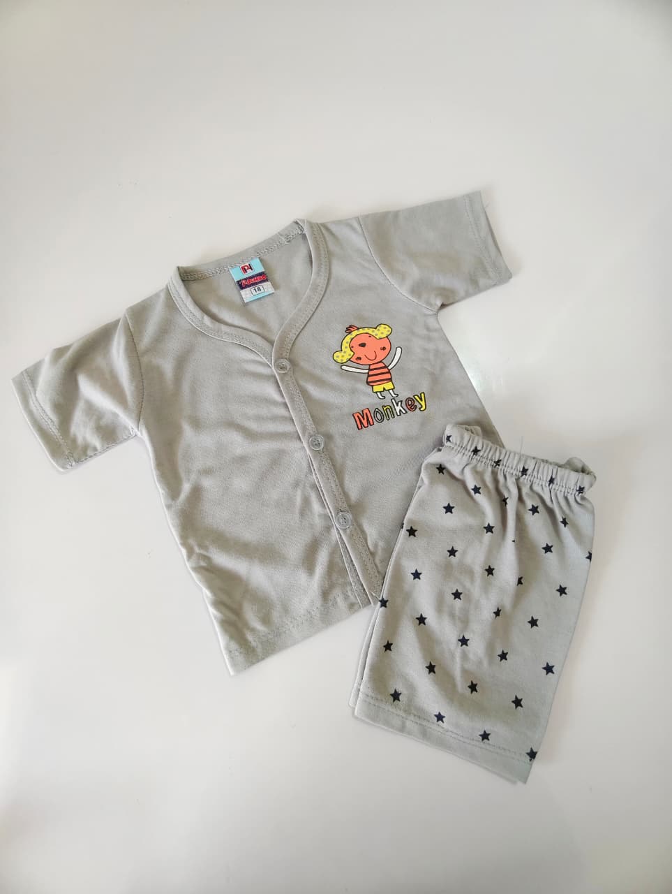 Baby Boy Shorts Set Open Button