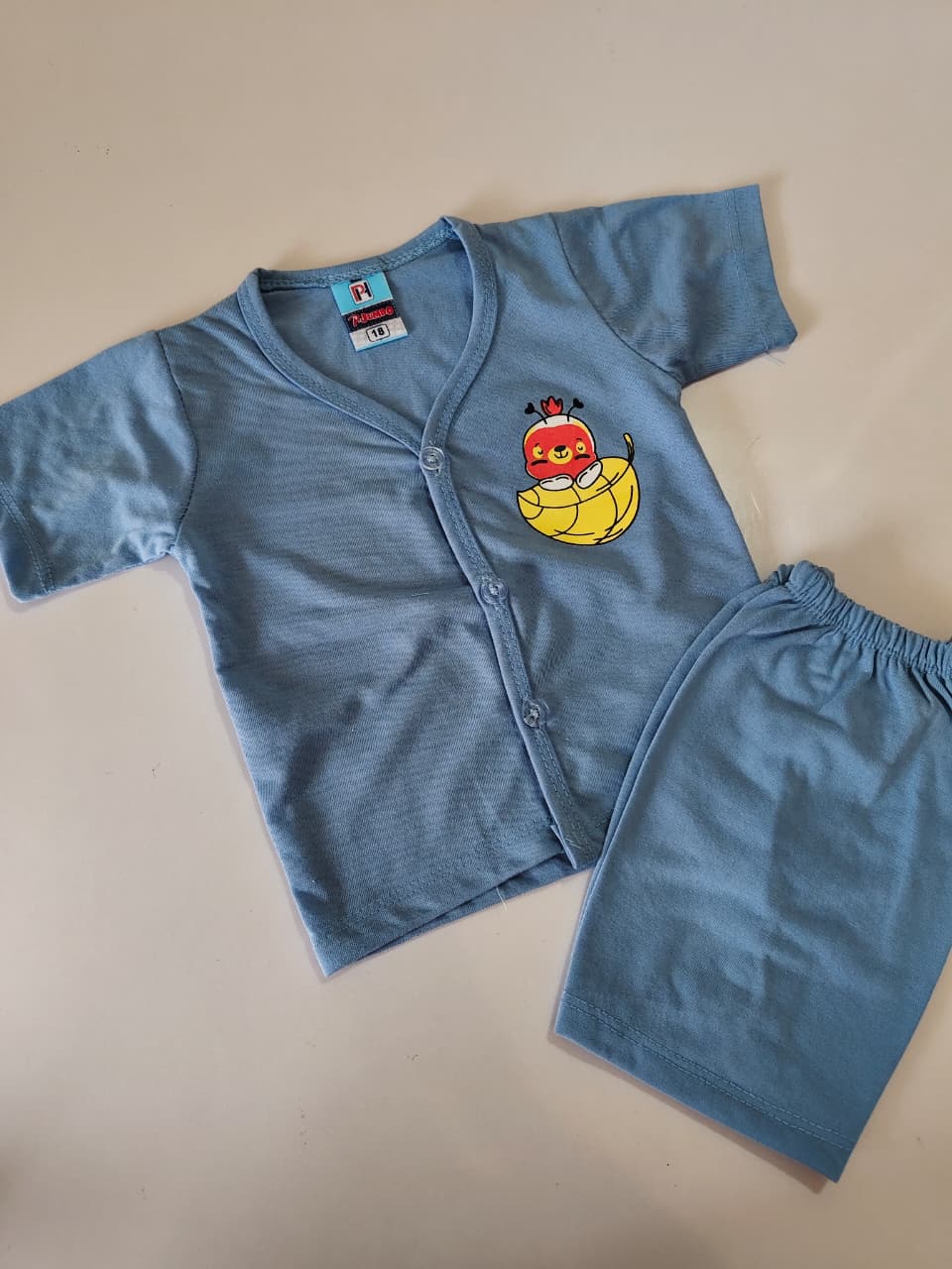Baby Boy Shorts Set Open Button