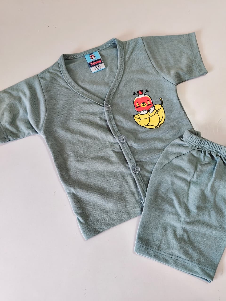 Baby Boy Shorts Set Open Button