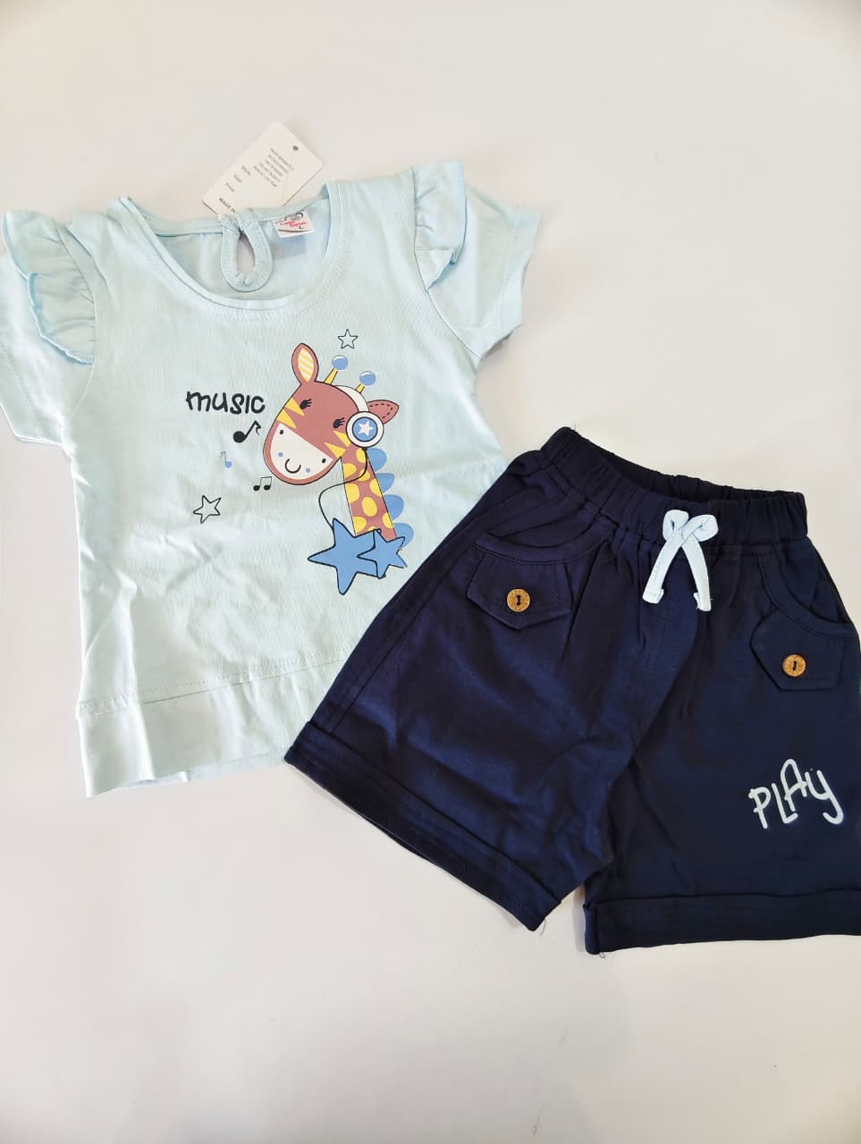 Baby Music Shorts Set