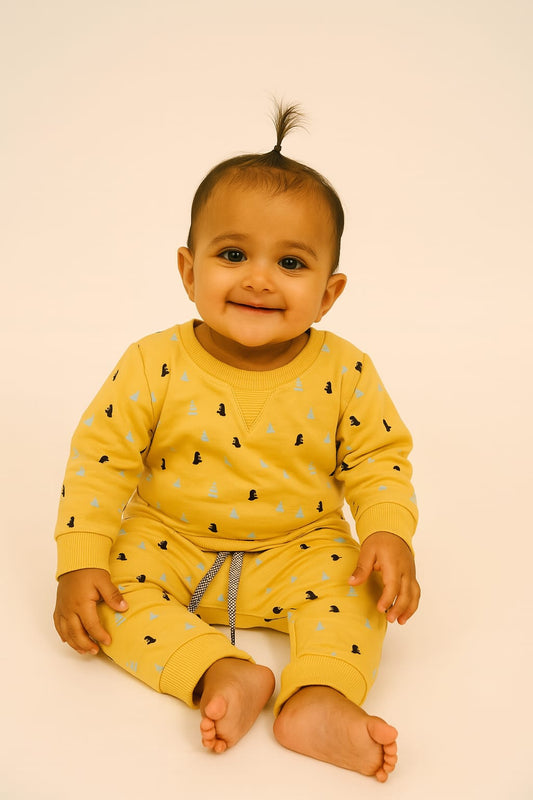 Yellow baby winter set