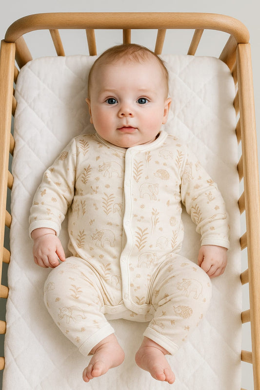 White deer full romper