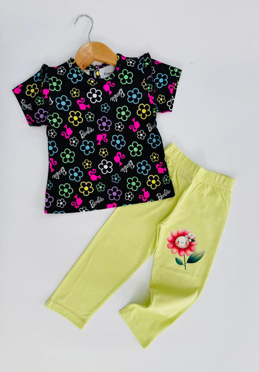 Black Barbie Baby Stylish Tshirt With Pant