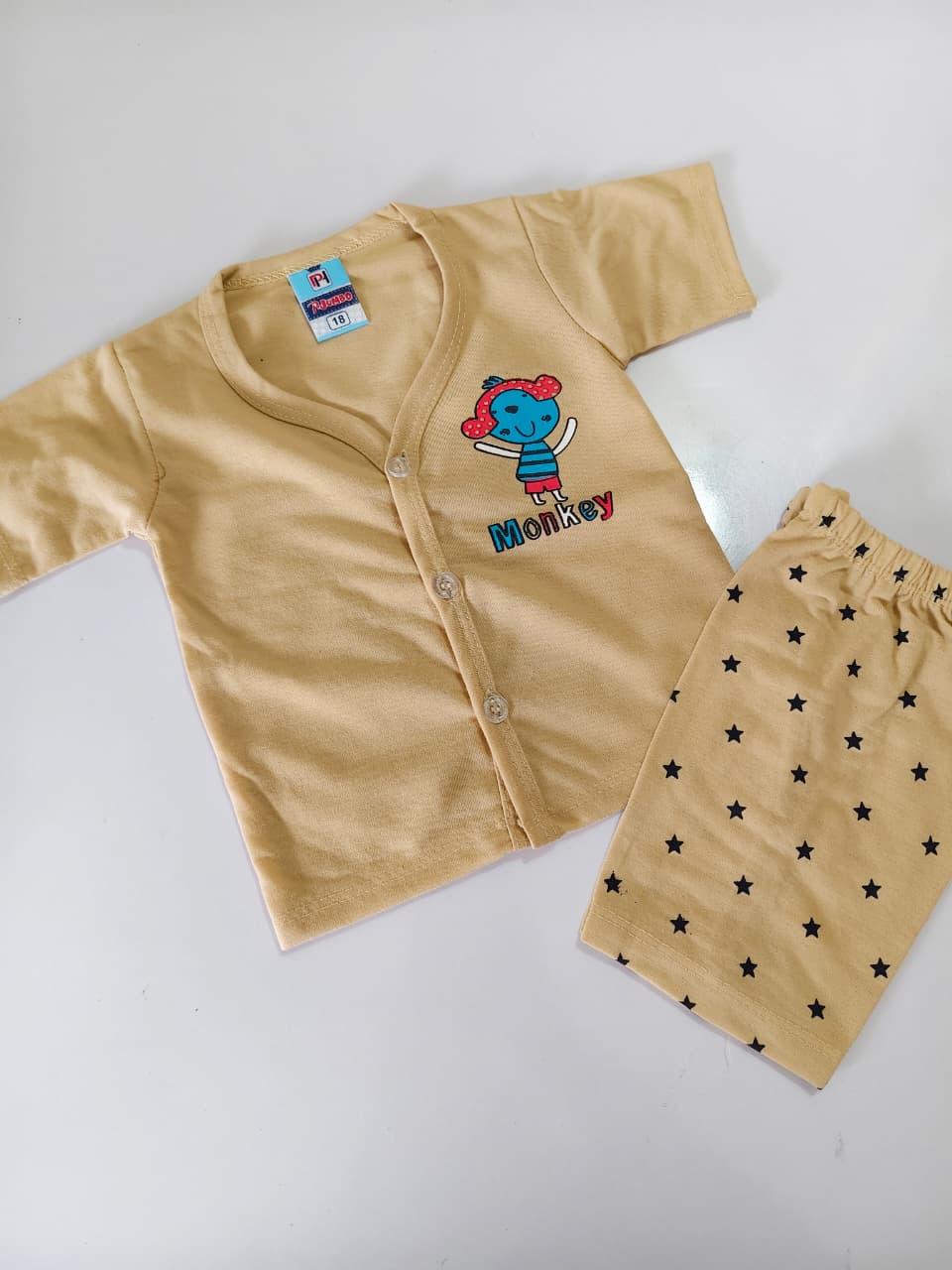 Baby Boy Shorts Set Open Button