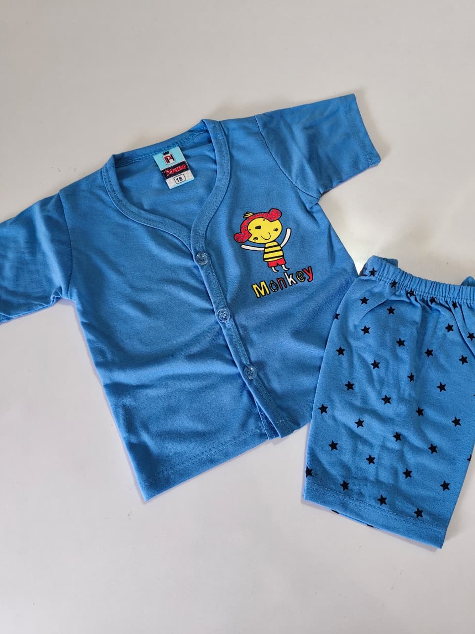 Baby Boy Shorts Set Open Button