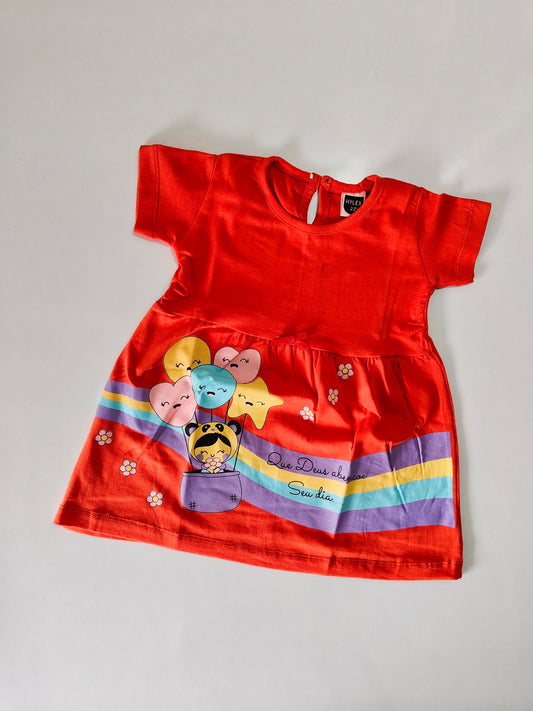 Orange Rim Zim Frock