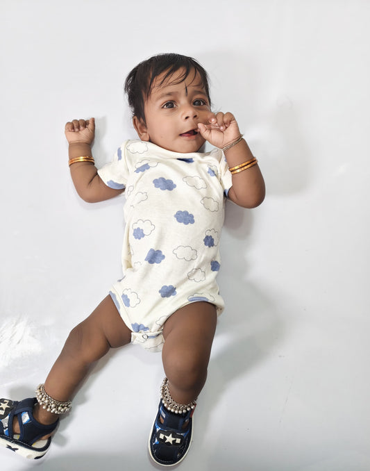 Cloud print onesies