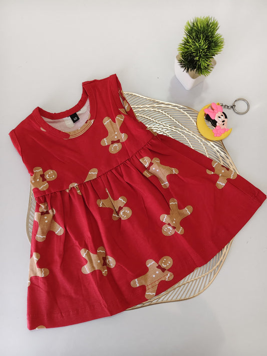 Red Toy Baby Frock