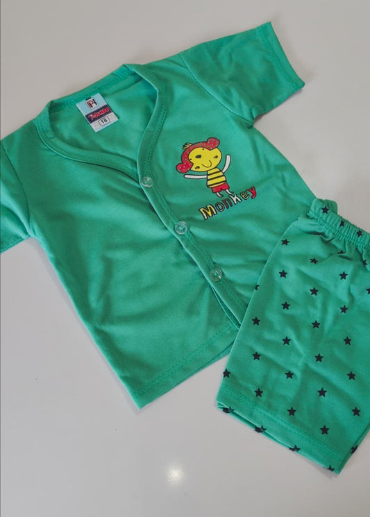 Baby Boy Shorts Set Open Button