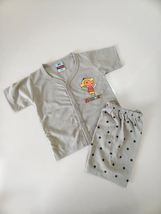 Baby Boy Shorts Set Open Button